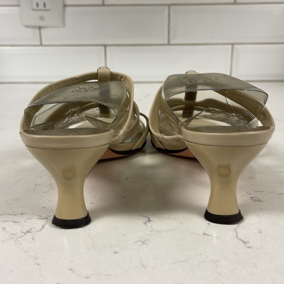 Brighton TESORO Kitten Heel Sandals Women’s Size 9 Color - Biscotti - Taupe - Picture 5 of 16